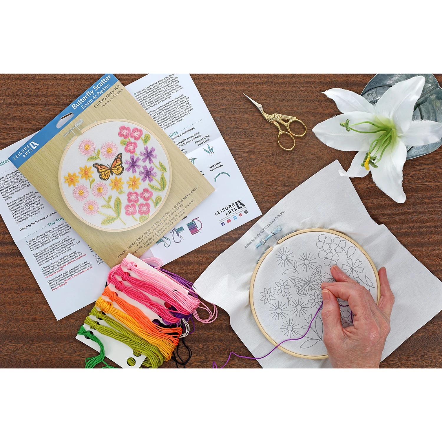 Butterfly Scatter - Embroidery Kit