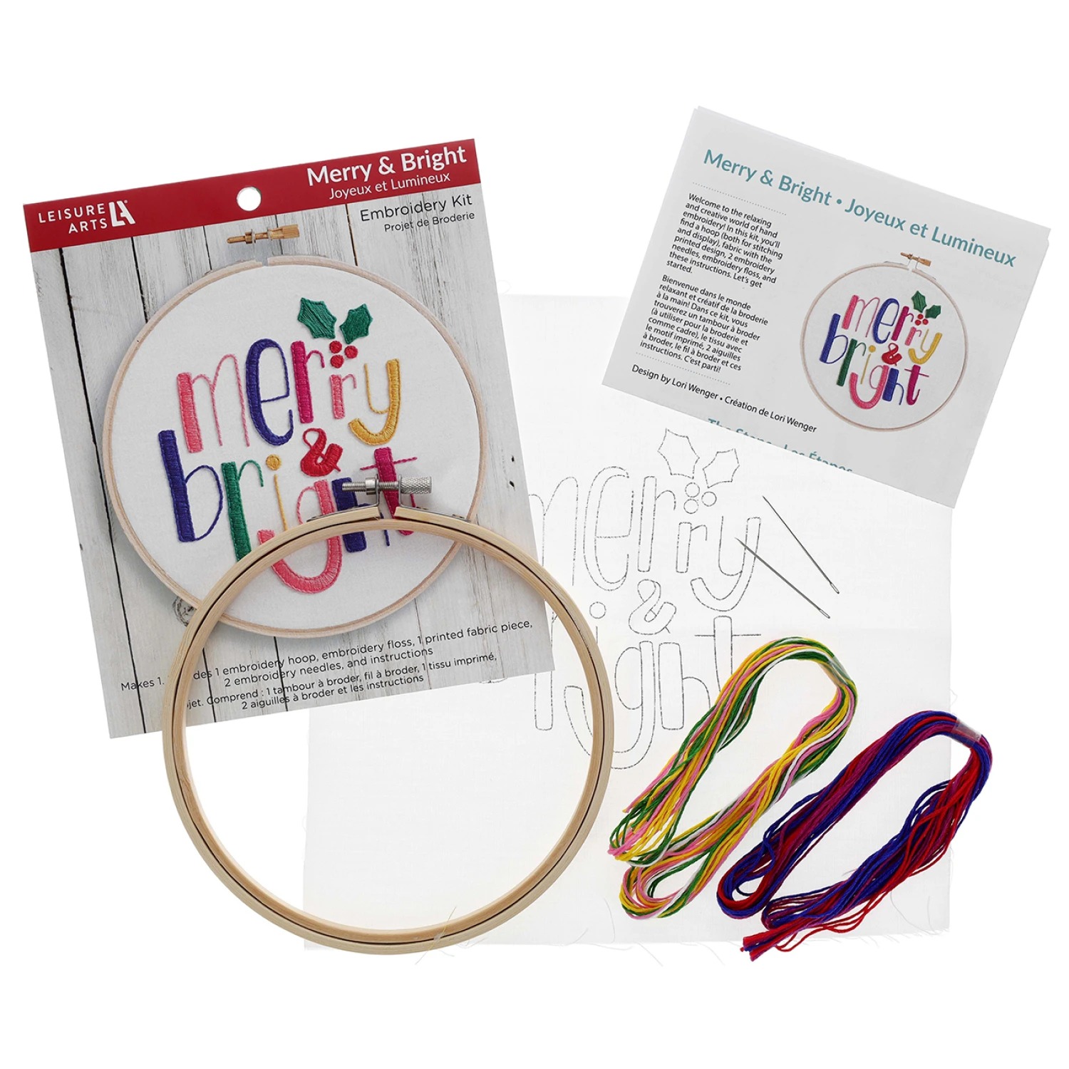 Merry & Bright - Christmas Embroidery Kit