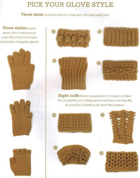 Hand Picked Gloves & Mittens - Crochet Pattern