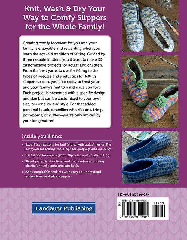 Knitting and Felting Slippers - Knitting Pattern