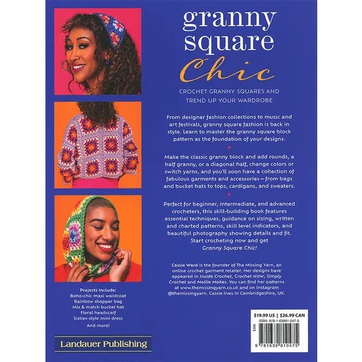 Granny Square Chic - Crochet Pattern Book