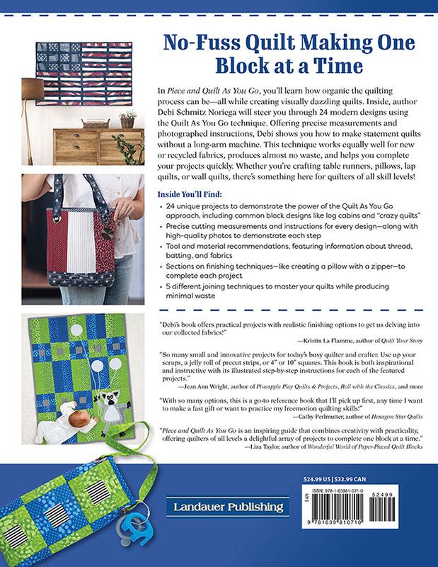 Piece and Quilt As You Go - Quilt Pattern