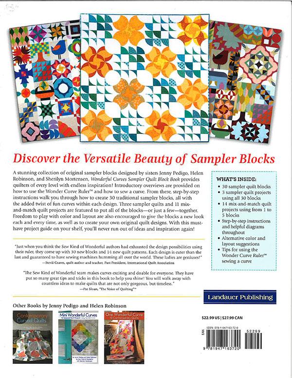 Wonderful Curves Sampler Quilt - Quilt Pattern