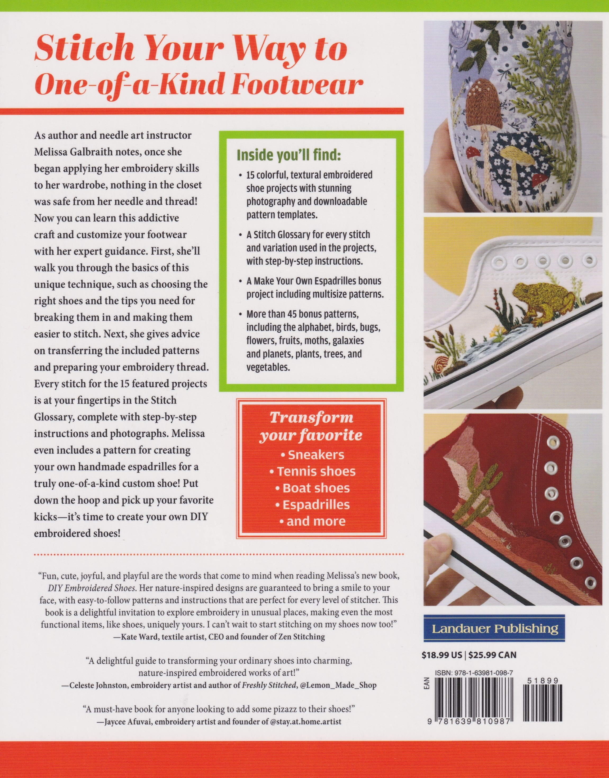 DIY Embroidered Shoes - Embroidery Pattern