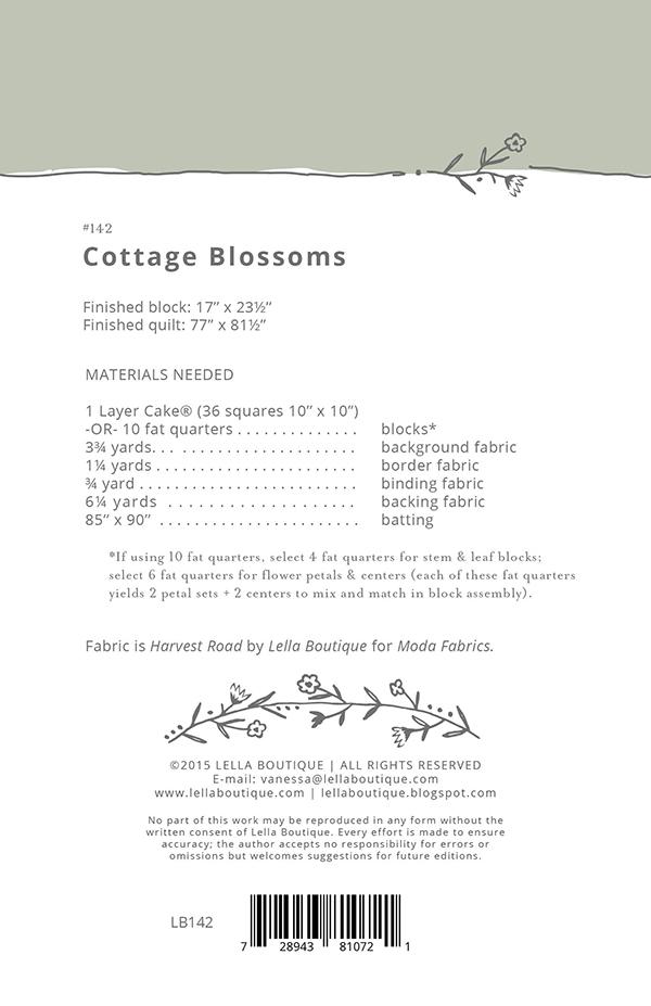 Cottage Blossoms - Quilt Pattern