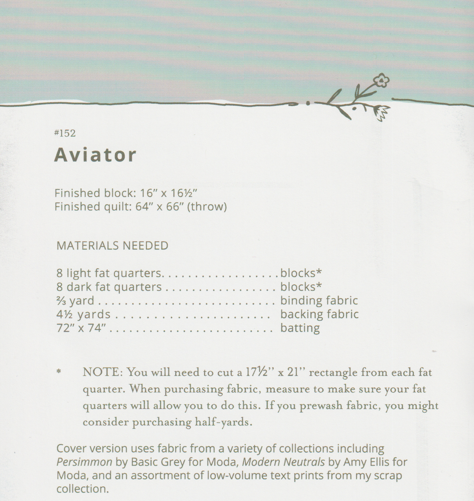 Aviator - Quilt Pattern