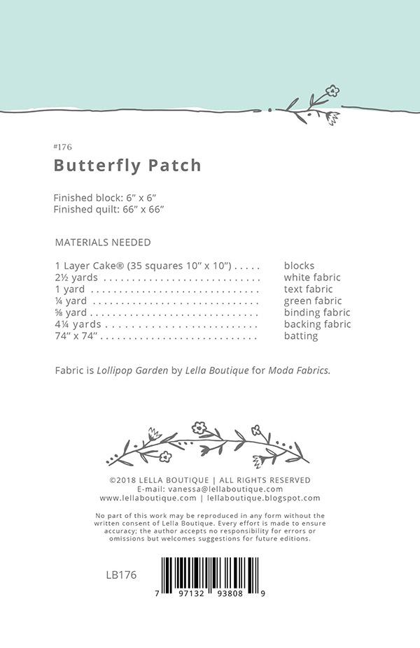 Butterfly Patch - Quilt Pattern