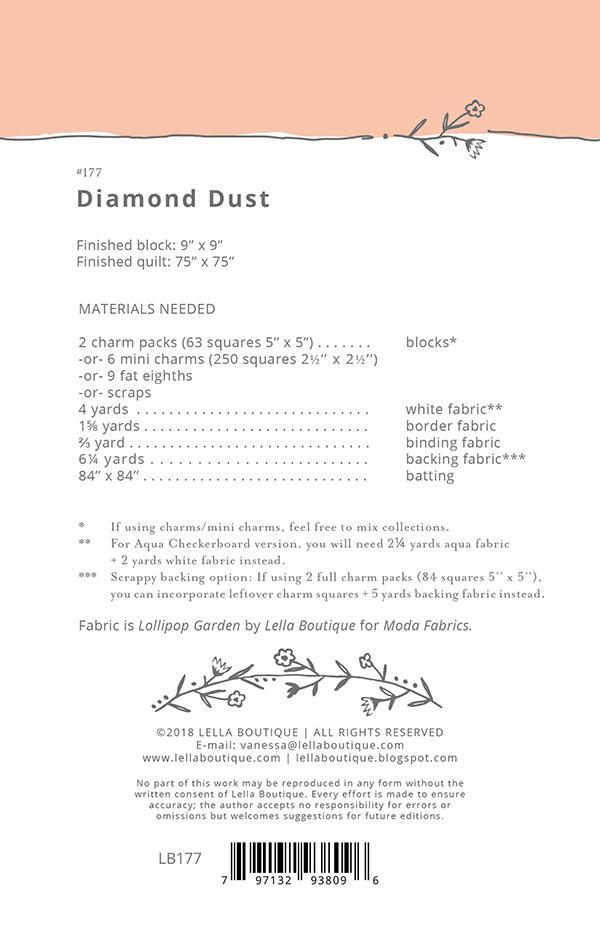Diamond Dust - Quilt Pattern
