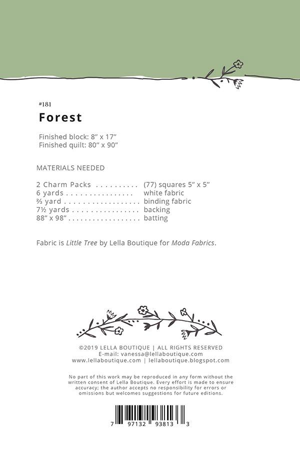 Forest - Quilt Pattern