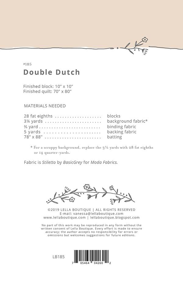 Double Dutch - Quilt Pattern