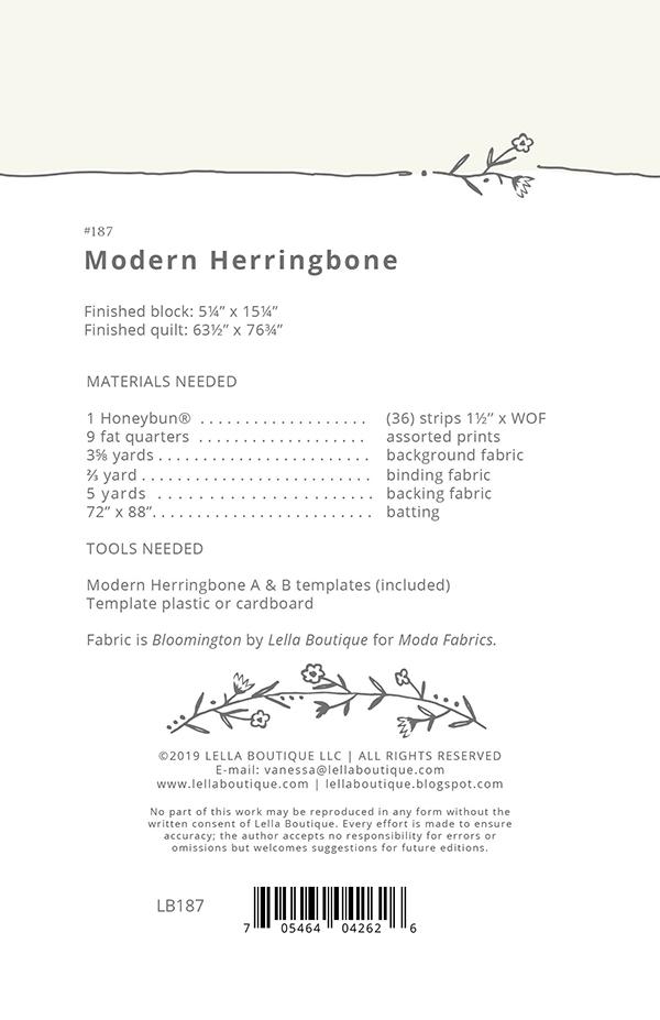 Modern Herringbone - Quilt Pattern