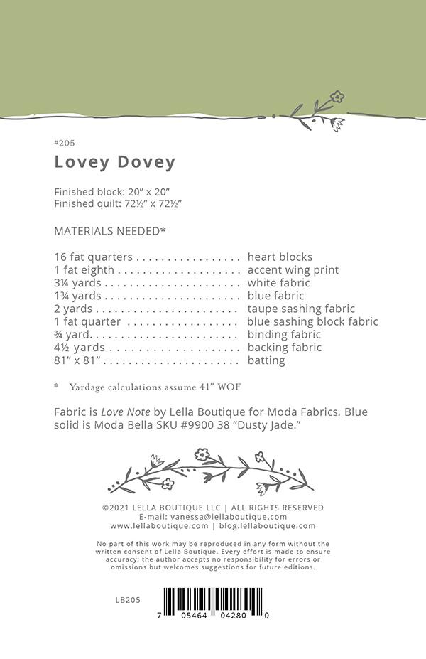 Lovey Dovey - Quilt Pattern