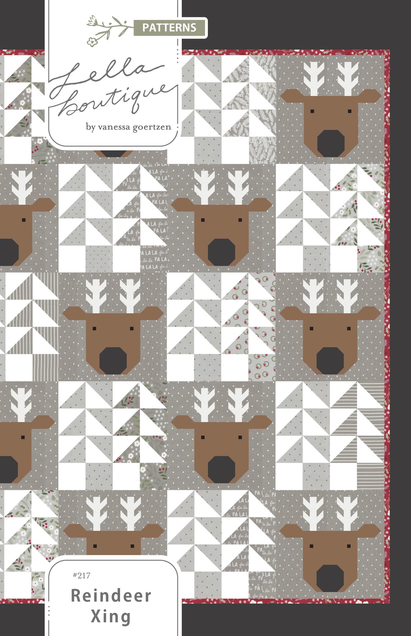 Reindeer Xing - Quilt Pattern
