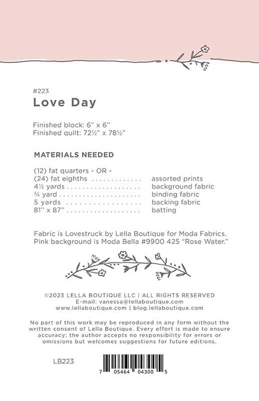 Love Day - Quilt Pattern