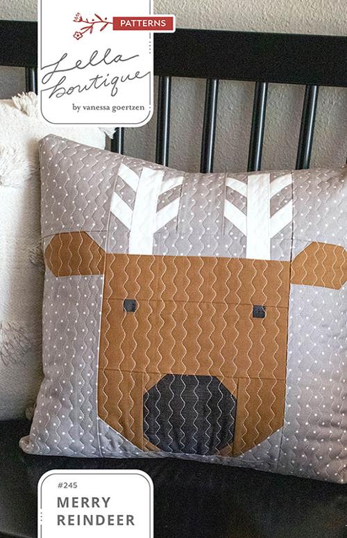Merry Reindeer Pillow - Quilt Pattern