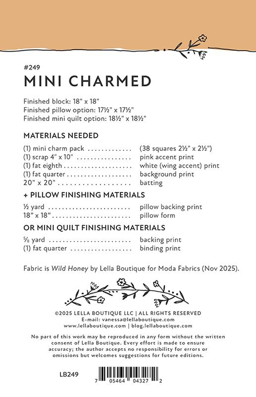 Mini Charmed Pillow - Quilt Pattern