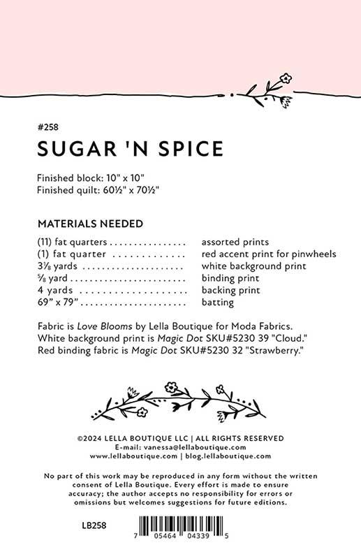 Sugar 'N Spice - Quilt Pattern