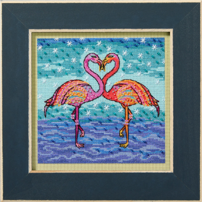Flowering Flamingos - Cross Stitch Kit