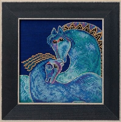 Mediterranean Mares (Linen) - Cross Stitch Kit