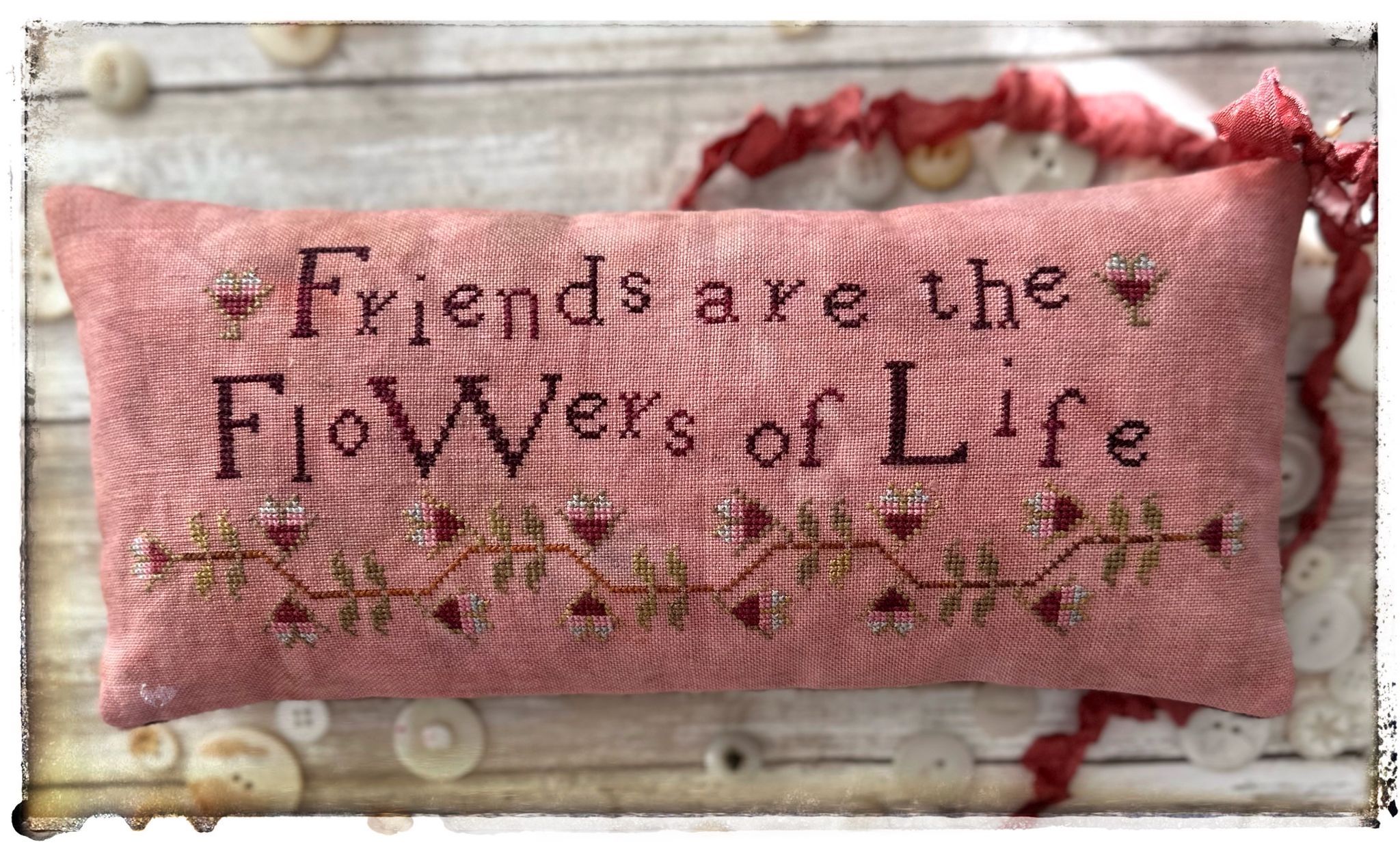 Friends are Flowers - Cross Stitch Pattern