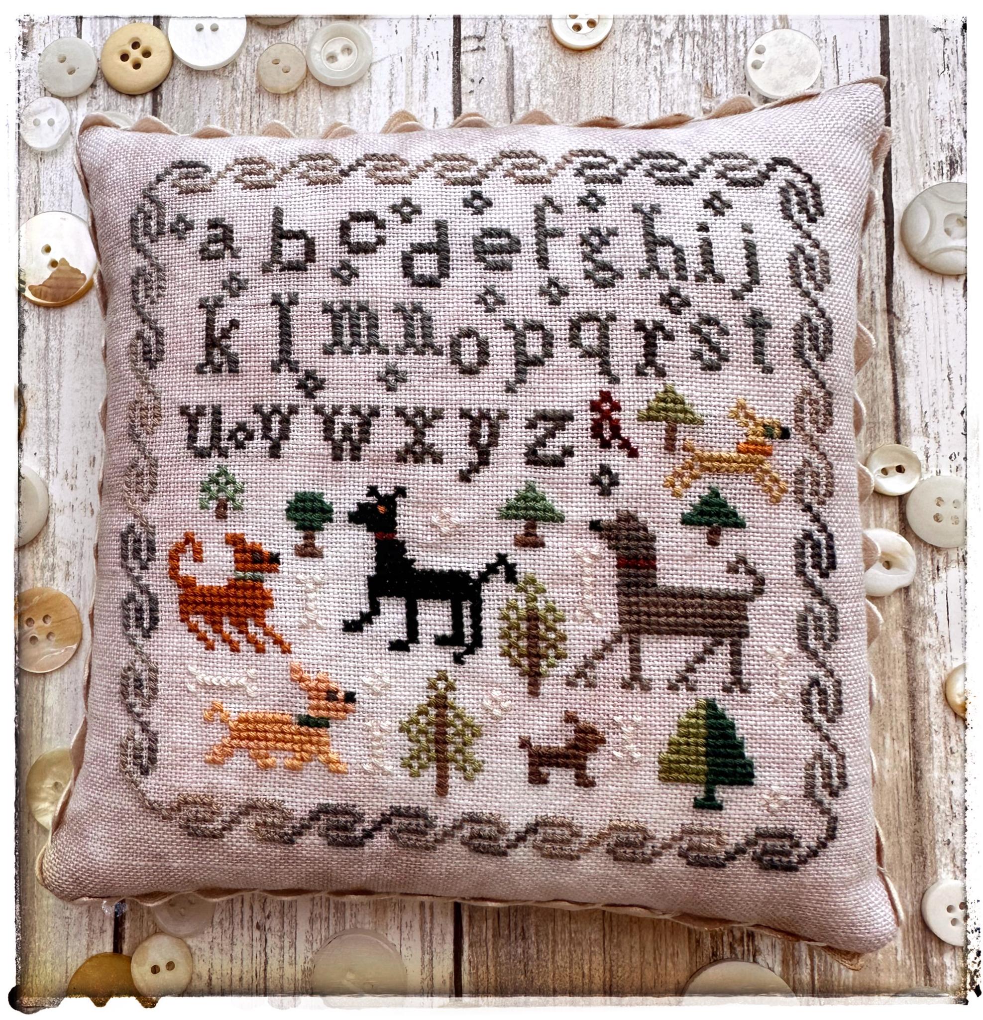 Dog Days Sampler - Cross Stitch Pattern