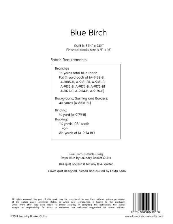 Blue Birch - Quilt Pattern