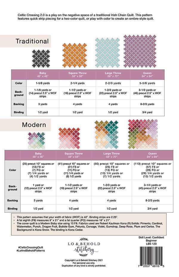 Celtic Crossing 2.0 - Quilt Pattern