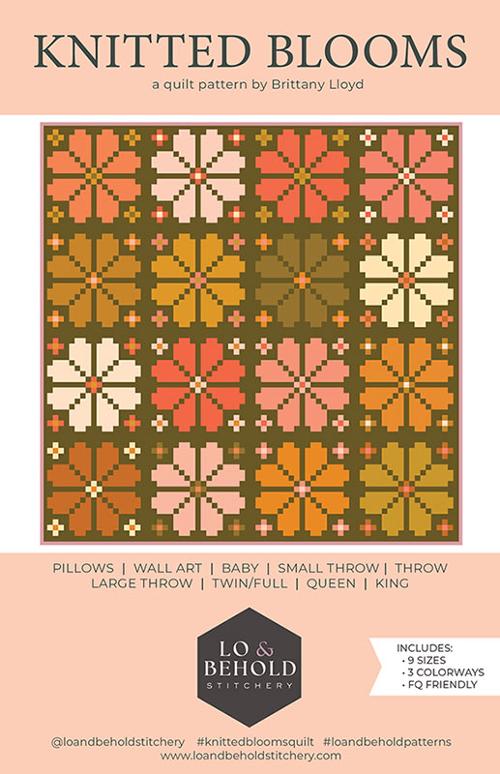Knitted Blooms - Quilt Pattern
