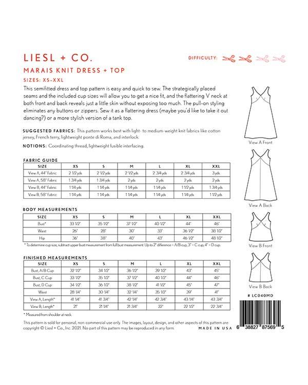 Marias Knit Dress + Top - Sewing Pattern