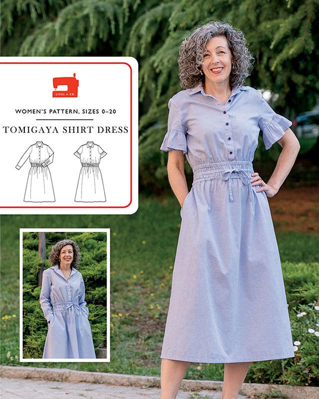 Tomigaya Shirt Dress - Sewing Pattern
