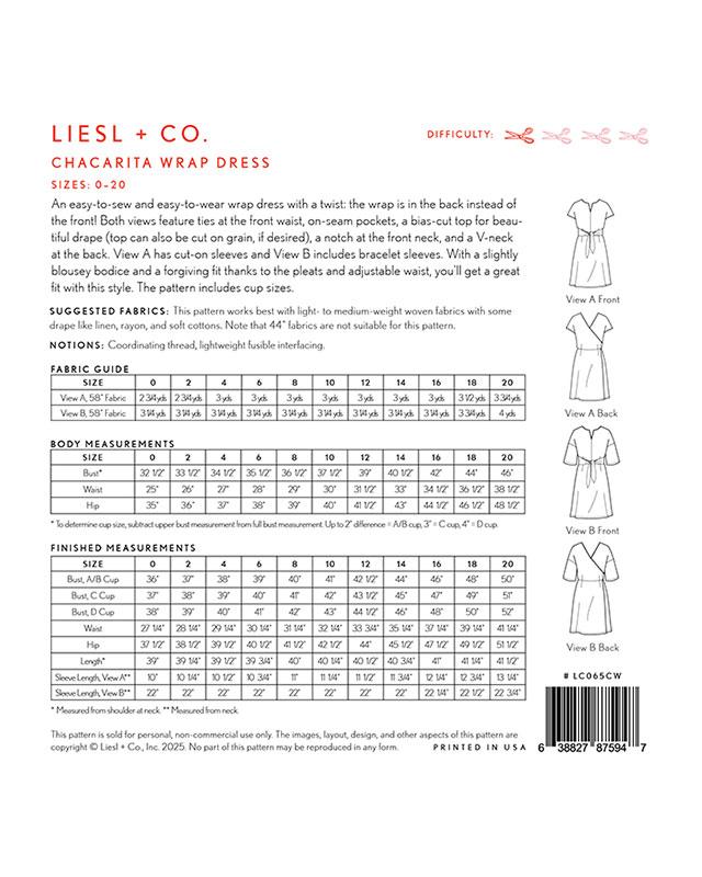 Chacarita Wrap Dress - Sewing Pattern