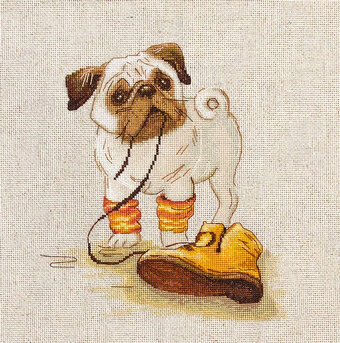Pug (Dog) - Cross Stitch Kit