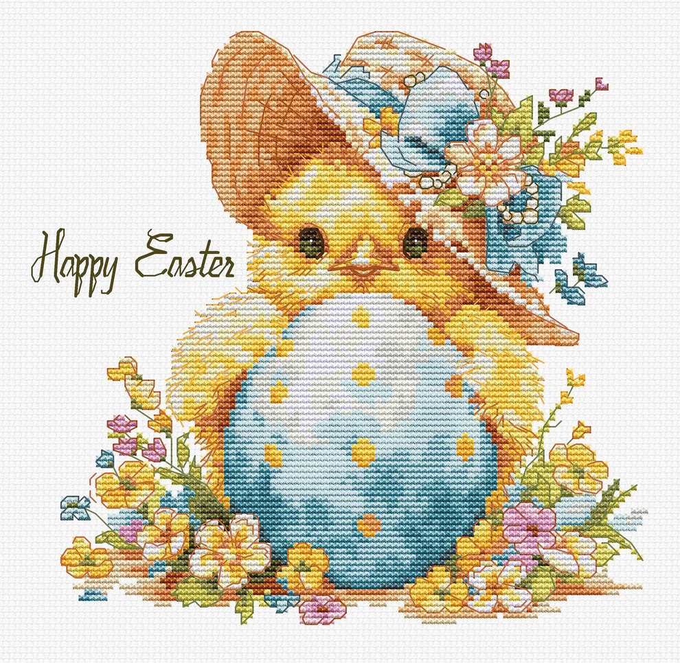 The Happy Chicken - Easter Cross Stitch Kit 