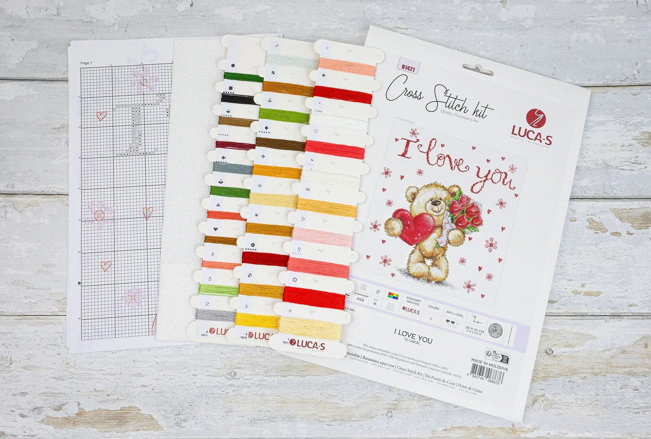 I Love You - Valentines Cross Stitch Kit  