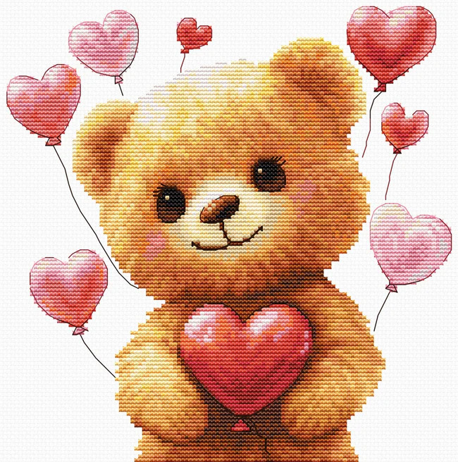Love in the Air - Valentine Cross Stitch Kit 