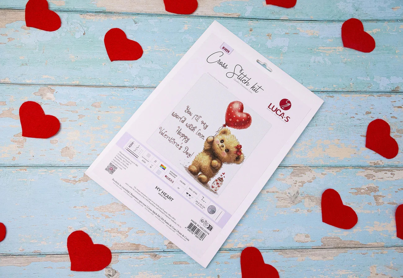 My Heart - Valentine Cross Stitch Kit