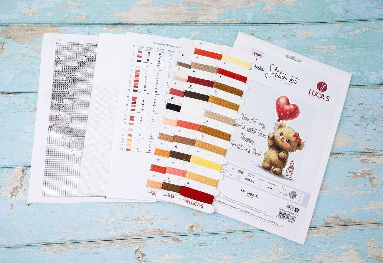 My Heart - Valentine Cross Stitch Kit