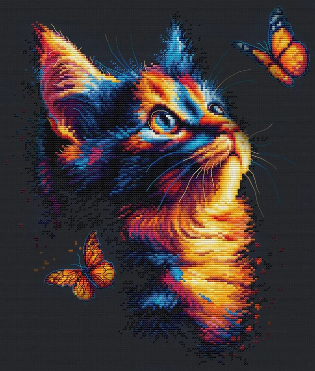 The Charm of Butterflies - Cross Stitch Kit
