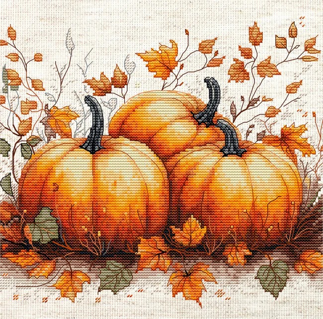Autumn Pumpkin - Cross Stitch Kit