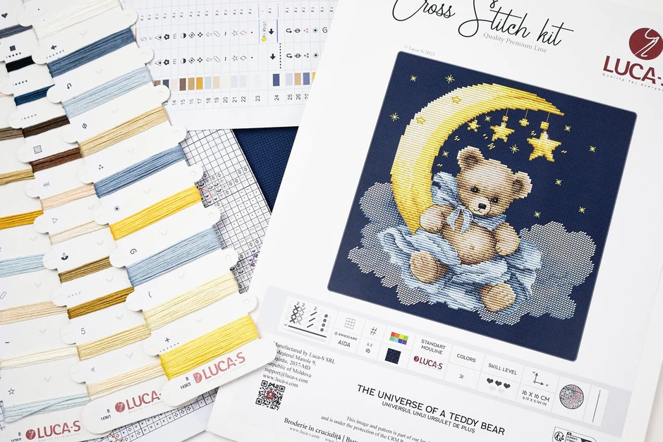 The Universe of a Teddy Bear - Cross Stitch Kit