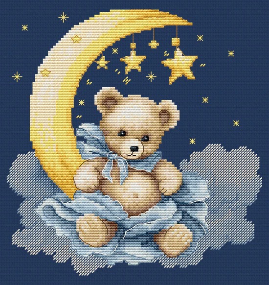 The Universe of a Teddy Bear - Cross Stitch Kit