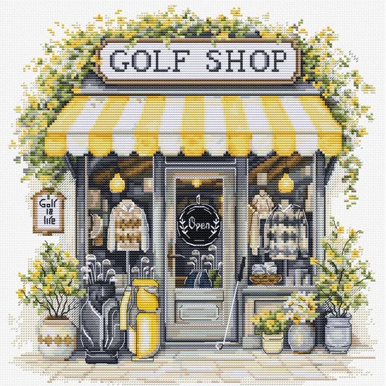 Golf Shop - Cross Stitch Kit