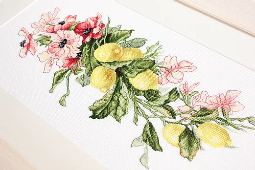 Composition with Lemon - Cross Stitch Kit
