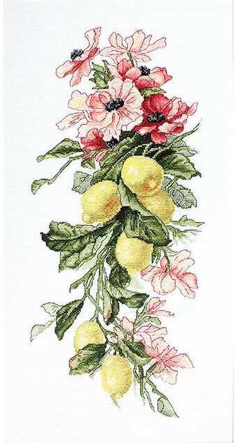 Composition with Lemon - Cross Stitch Kit