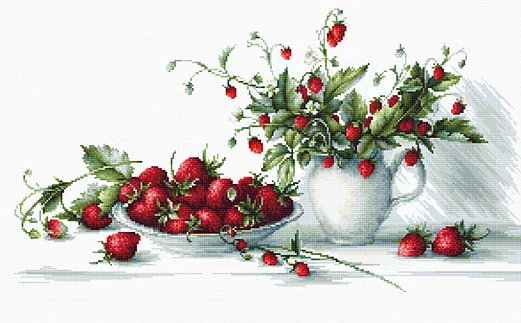 Strawberries - Cross Stitch Kit