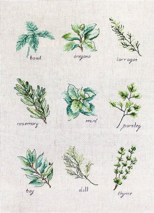 Spices and Herbs - Cross Stitch Kit