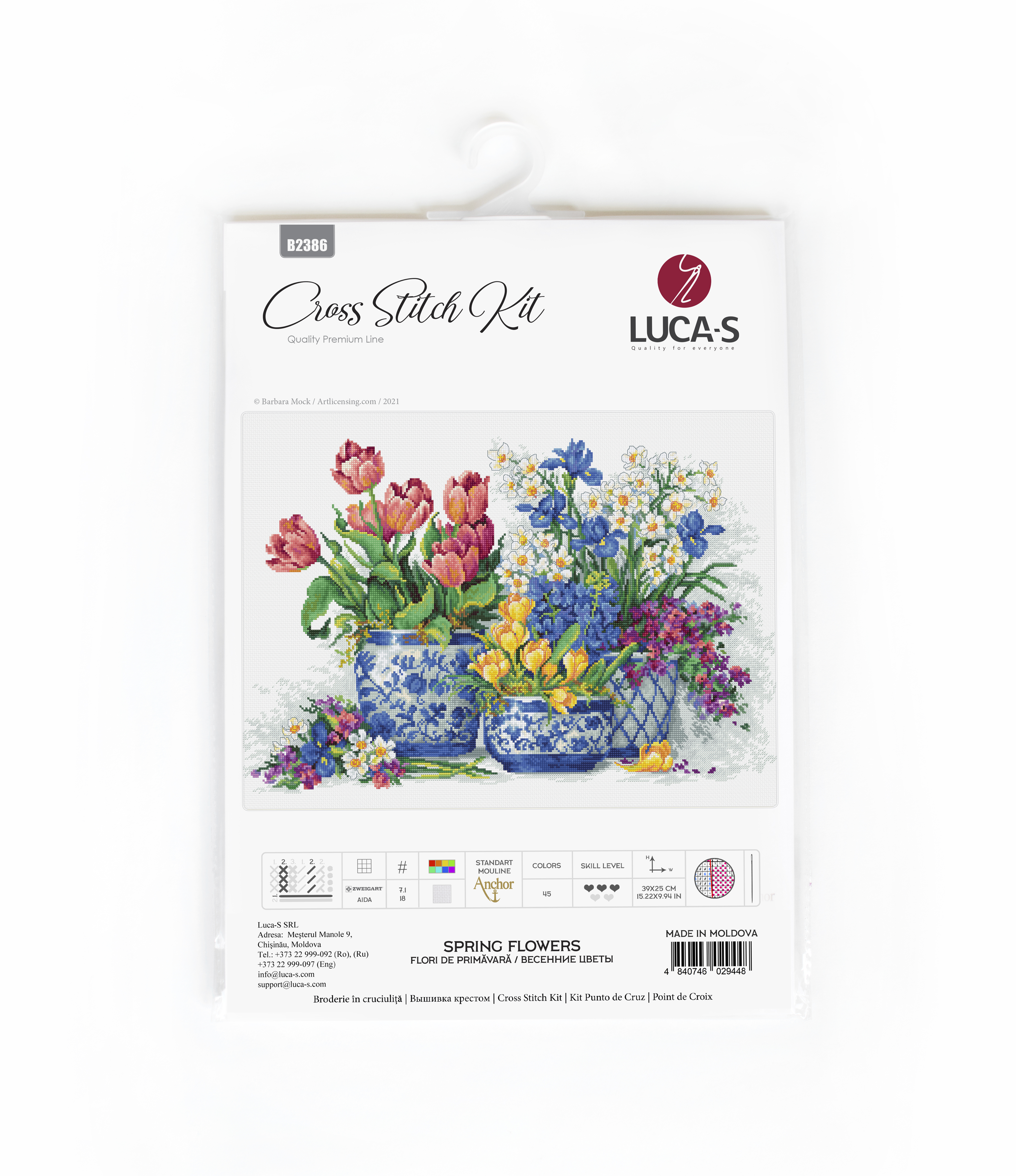 Spring flowers - Cross Stitch Kit