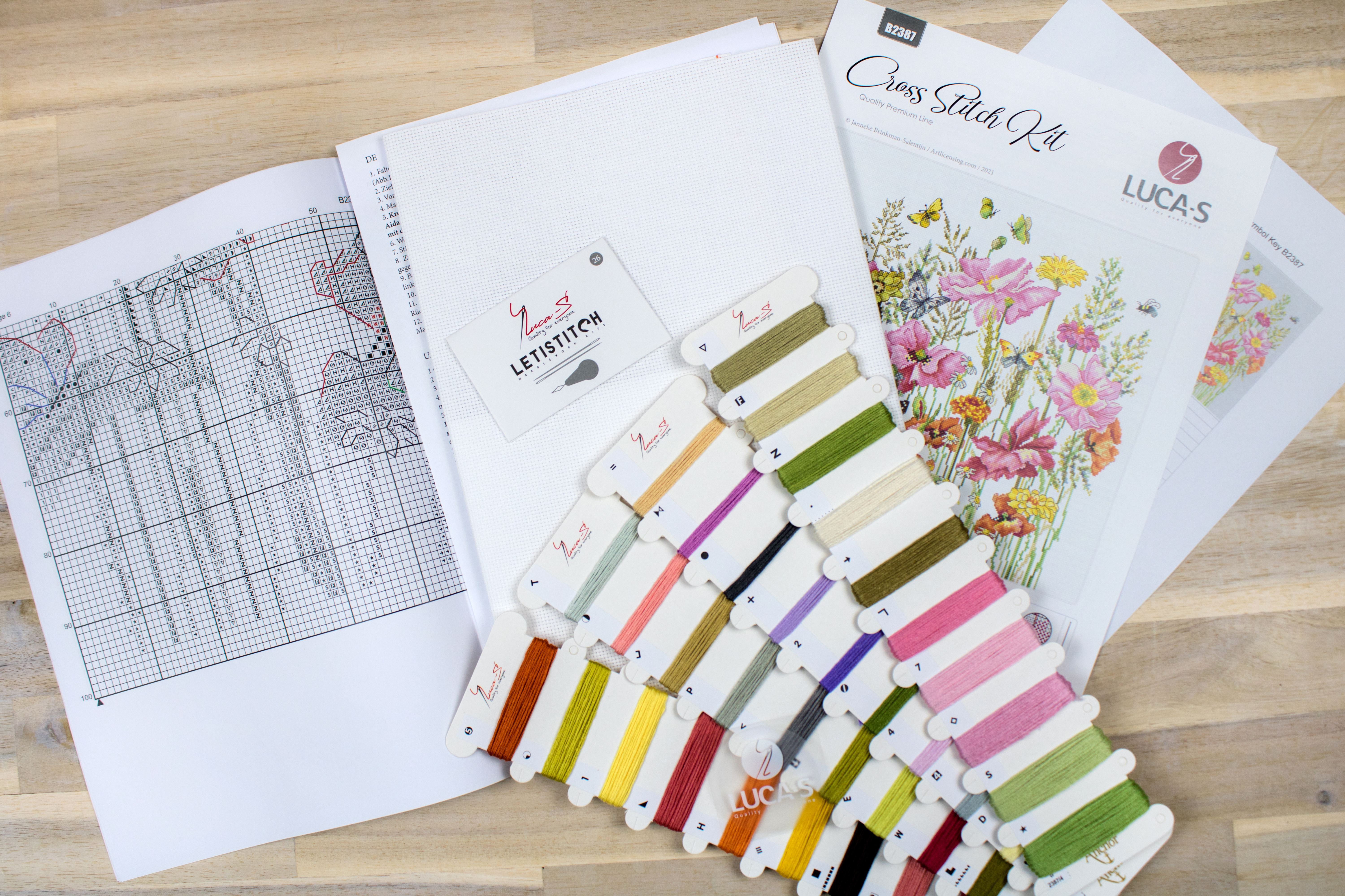 August Bouquet - Cross Stitch Kit
