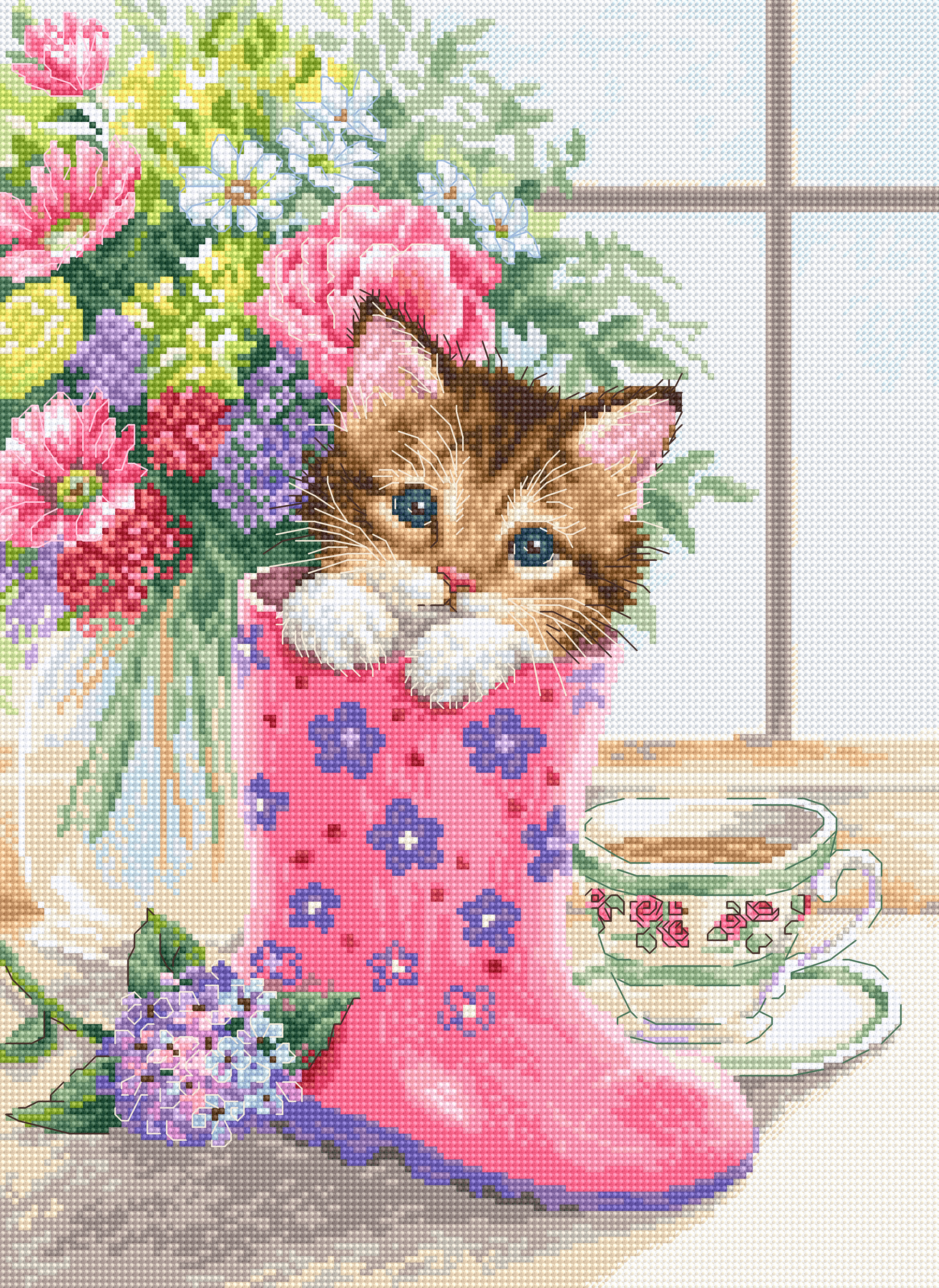 Pretty Kitten - Cross Stitch Kit