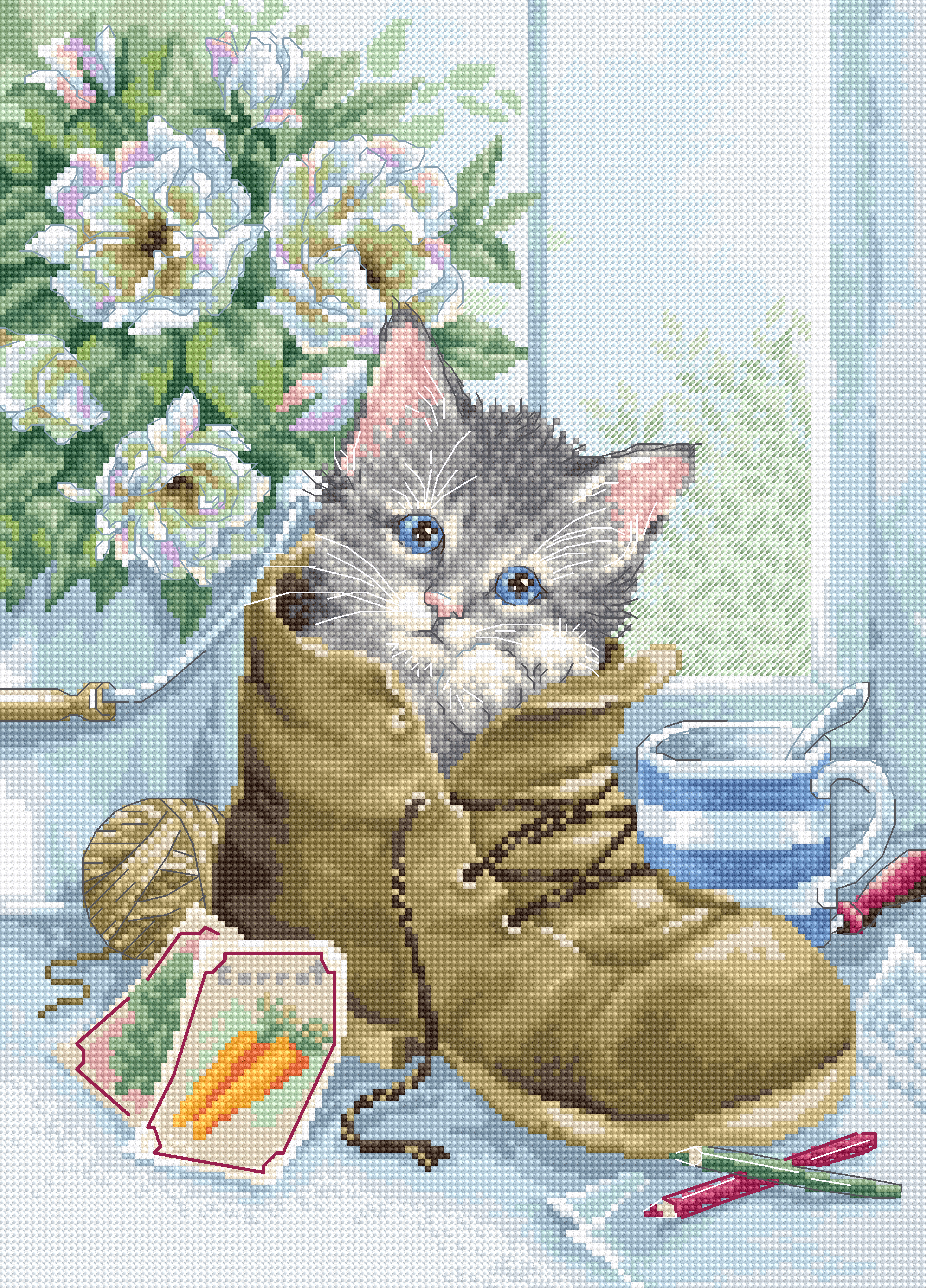 Cute Kitten - Luca-S - Cross Stitch Kit